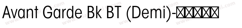 Avant Garde Bk BT (Demi)字体转换